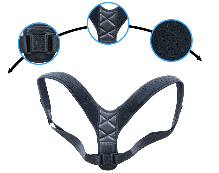 PosturePro Back &. Shoulder. Corrector---Unisex Adjustable Strap