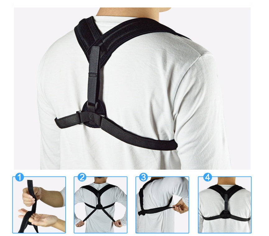 PosturePro Back &. Shoulder. Corrector---Unisex Adjustable Strap